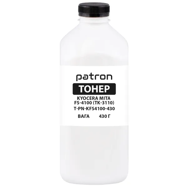 Тонер Kyocera Mita FS-4100 флакон, 430 г Patron (PN-KFS4100-430)