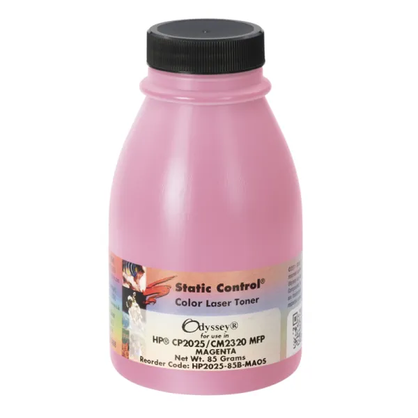 Тонер HP CLJ CP2025 флакон, 85 г, пурпуровий SCC (HP2025-85B-MAOS)