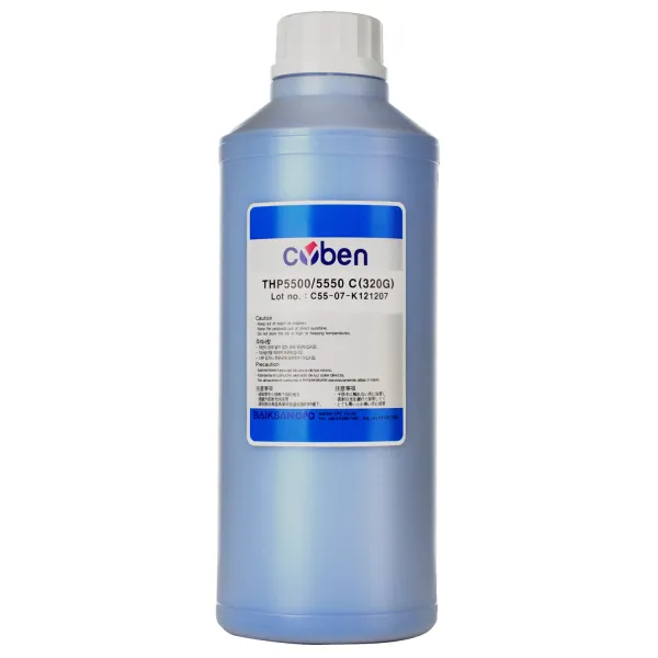 Тонер HP CLJ 5500 флакон, 320г, блакитний Hanp