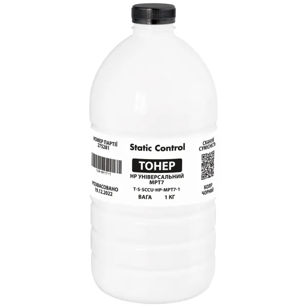 Тонер HP універсальний MPT7 флакон, 1 кг SCC (TSM-MPT7-1)