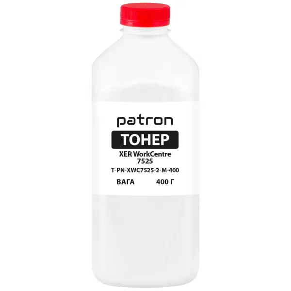 Тонер XER WorkCentre 7525 флакон, 400 , пурпуровий Patron (PN-XWC7525-2-M-400)
