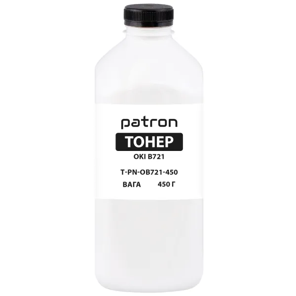 Тонер Oki B721 флакон, 450 г Patron (PN-OB721-450)