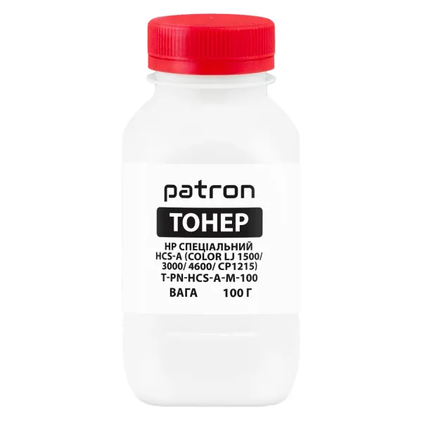 Тонер HP спеціальний HCS-A флакон, 100 г, пурпуровий Patron (PN-HCS-A-M-100)