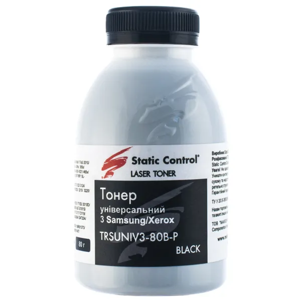 Тонер Samsung універсальний TRSUNIV3 флакон, 80 г SCC (TRSUNIV3-80B-P)