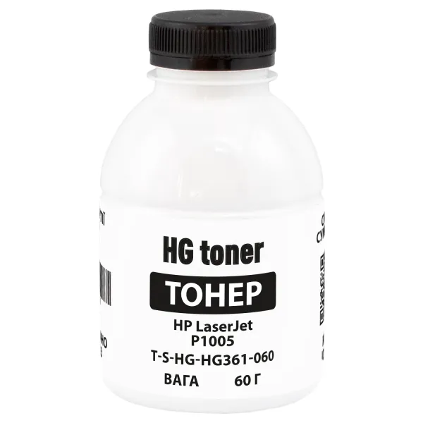 Тонер HP LaserJet P1005 флакон, 60 г HG toner (TSM-HG361-060)