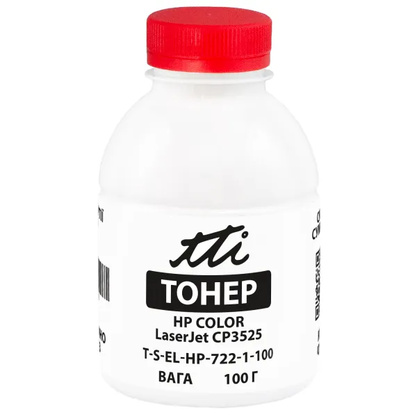 Тонер HP Color LaserJet CP3525 флакон, 100 г, пурпуровий TTI (TSM-T722-1-100)