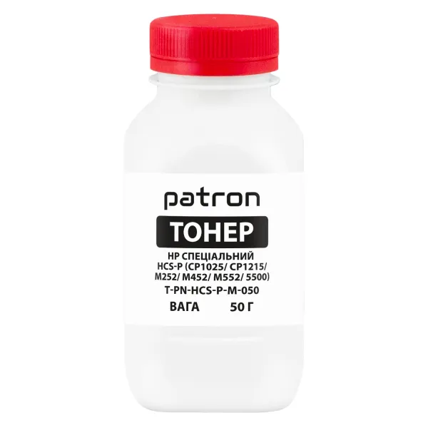 Тонер HP спеціальний HCS-P флакон, 50 г, пурпуровий Patron (PN-HCS-P-M-050)