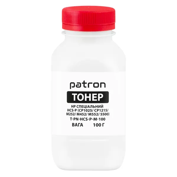 Тонер HP спеціальний HCS-P флакон, 100 г, пурпуровий Patron (PN-HCS-P-M-100)