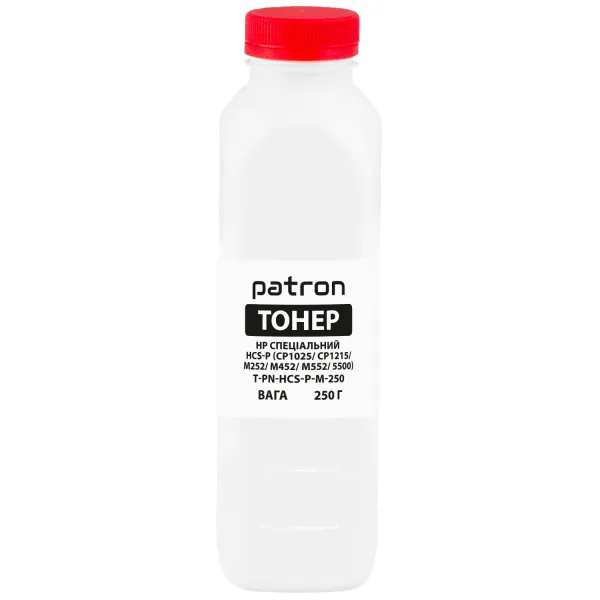 Тонер HP спеціальний HCS-P флакон, 250 г, пурпуровий Patron (PN-HCS-P-M-250)