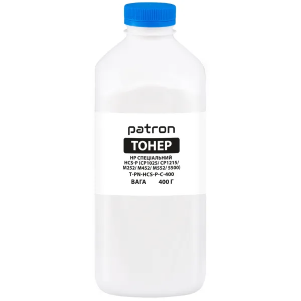 Тонер HP спеціальний HCS-P флакон, 400 г, блакитний Patron (PN-HCS-P-C-400)