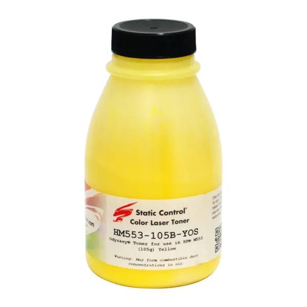 Тонер HP CLJ Enterprise M553 флакон, 105 г, жовтий SCC (HM553-105B-YOS)