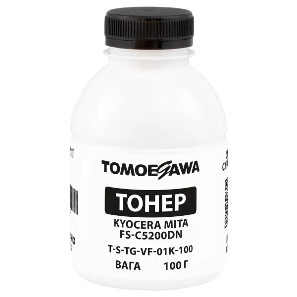 Тонер Kyocera Mita FS-C5200DN флакон, 100 г, чорний Tomoegawa (TSM-VF-01K-100)