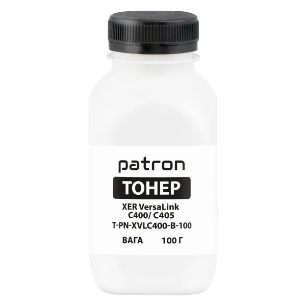 Тонер XER VersaLink C400/C405 флакон, 100 г, чорний Patron (PN-XVLC400-B-100)