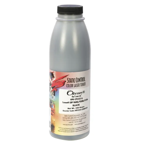 Тонер HP CLJ 5525 флакон, 250 г, чорний SCC (HP5525-250B-KOS)