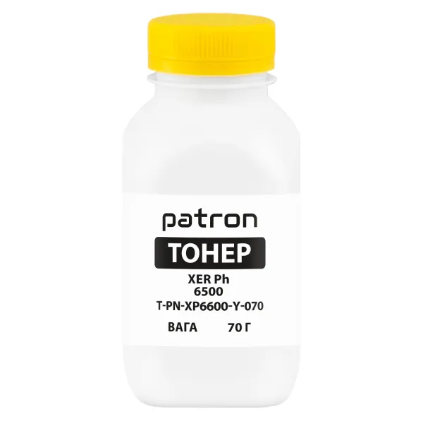Тонер XER Ph 6600 флакон, 70 г, желтый Patron (PN-XP6600-Y-070)