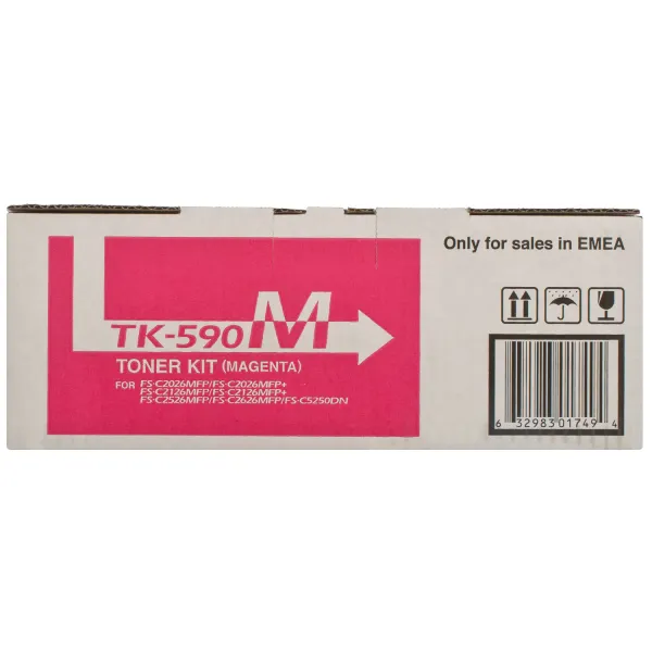 Тонер-картридж TK-590M пурпуровий Kyocera Mita (1T02KVBNL0) - Фото 3