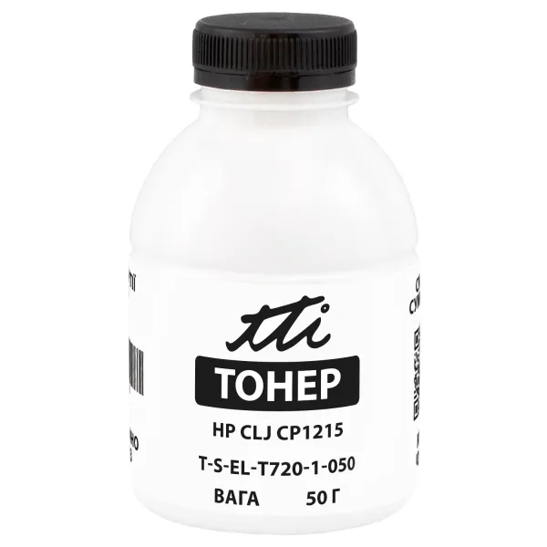 Тонер HP CLJ CP1215 флакон, 50 г, чорний TTI (TSM-T720-1-050)