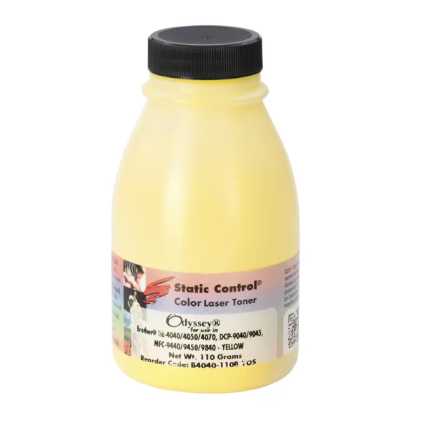 Тонер Brother HL-L4040 флакон, 110 г, желтый SCC (B4040-110B-YOS)