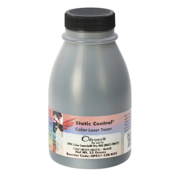 Тонер HP CLJ Pro 400 M452 флакон, 55 г, чорний SCC (HP451-55B-KOS)
