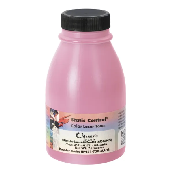 Тонер HP CLJ Pro 400 M452 флакон, 75 г, пурпуровий SCC (HP451-75B-MAOS)