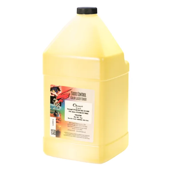 Тонер Samsung CLP-360 флакон, 1 кг, желтый SCC (SAM406-1KG-YOS)