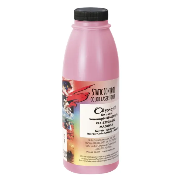 Тонер Samsung CLP-615 флакон, 130 г, пурпуровий SCC (SAM670-130B-MOS)