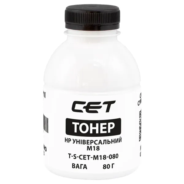 Тонер HP універсальний M18 флакон, 80 г CET (TSM-M18-080)