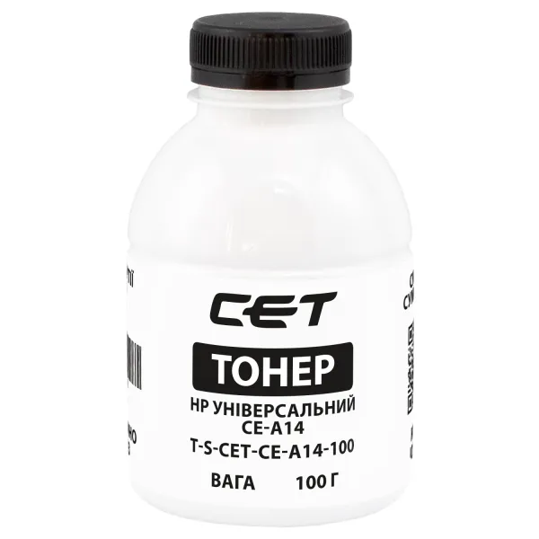 Тонер HP універсальний CE-A14 флакон, 100 г CET (TSM-CE-A14-100)
