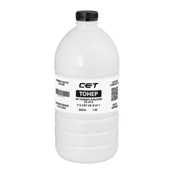 Тонер HP універсальний CE-A14 флакон, 1 кг CET (TSM-CE-A14-1)