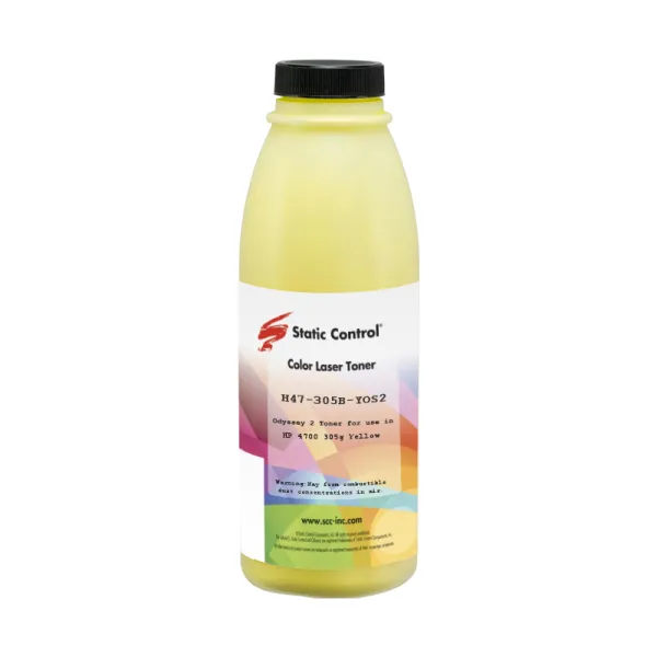 Тонер HP CLJ 4700 флакон, 305 г, жовтий SCC (H47-305B-YOS2)