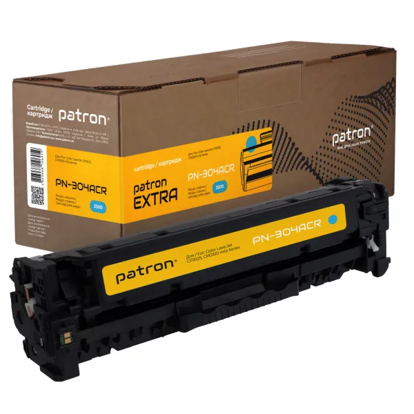 Картридж сумісний HP 304A (CC531A) блакитний Extra Patron (PN-304ACR)