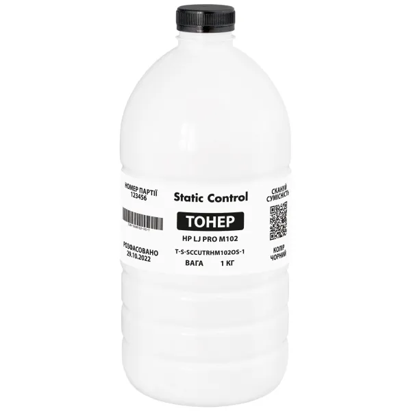 Тонер HP LJ Pro M102 флакон, 1 кг SCC (TSM-TRHM102-OS-1)