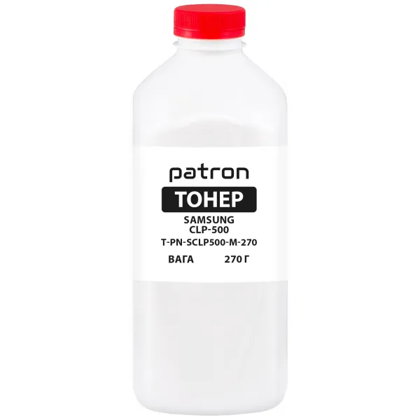 Тонер Samsung CLP-500 флакон, 270 г, пурпуровий Patron (PN-SCLP500-M-270)