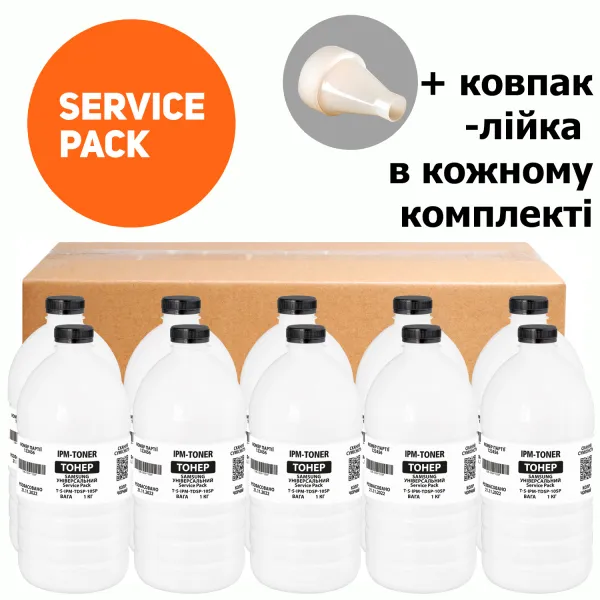 Тонер Samsung універсальний Service Pack,  флакон 10x1 кг IPM (TSM-TDSP-10SP)