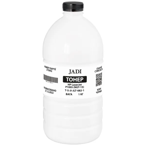 Тонер HP LaserJet P1005 (NGT-15) флакон, 1 кг Jadi (TSM-JLT-082-1)