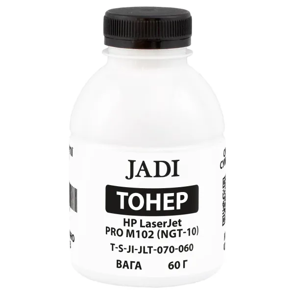 Тонер HP LaserJet Pro M102 (NGT-10) флакон, 60 г Jadi (TSM-JLT-070-060)