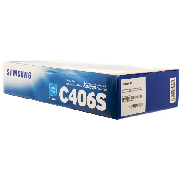 Тонер-картридж CLT-C406S голубой Samsung (ST986A) - Фото 3