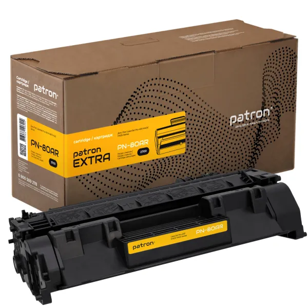 Картридж сумісний HP 80A (CF280A) Extra Patron (PN-80AR)