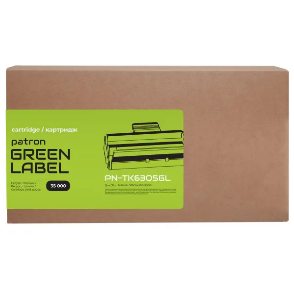 Тонер-картридж сумісний Kyocera Mita TK-6305 Green Label Patron (PN-TK6305GL) - Фото 2
