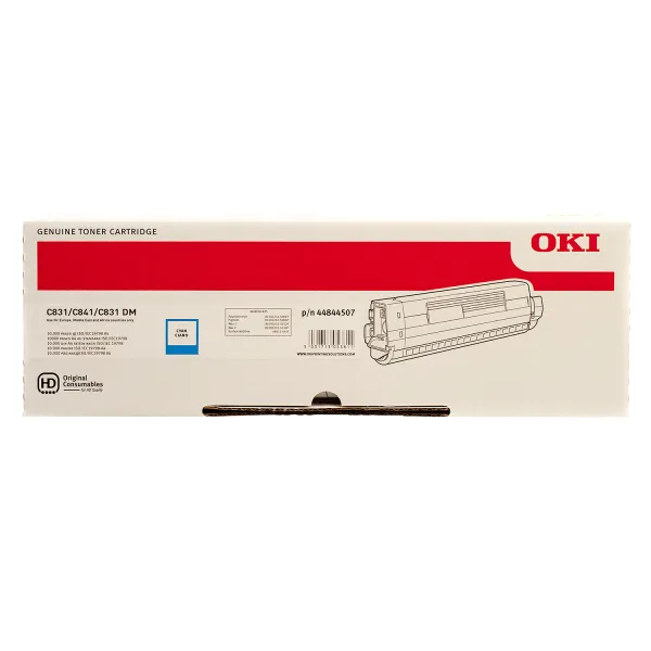 Тонер-картридж C831/841 блакитний Oki (44844507)
