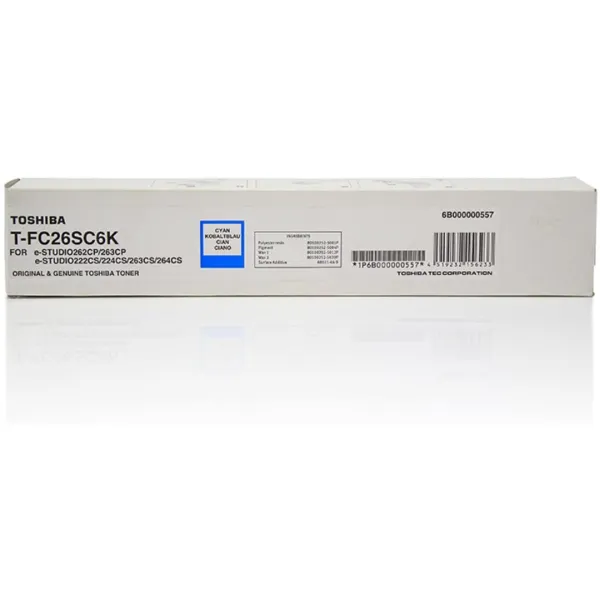 Тонер-картридж TFC26SC блакитний Toshiba (6B000000557)