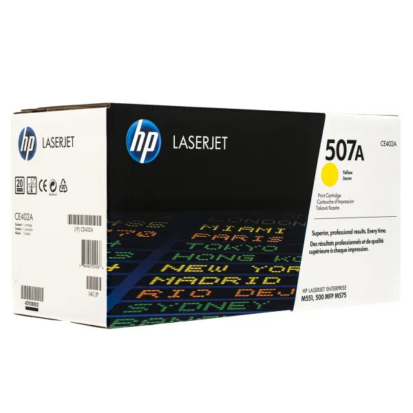 Картридж 507A жовтий HP (CE402A)