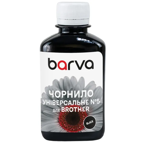 Чорнило для Brother універсальне №5 180 г, водорозчинне, чорне Barva (BU5-490)