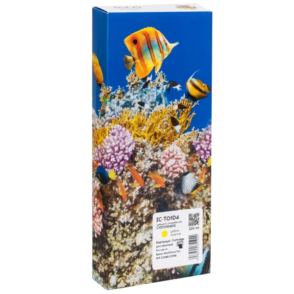 Картридж сумісний Epson T01D4 XXL (C13T01D400) 20K арк, жовтий Barva (IC-T01D4)