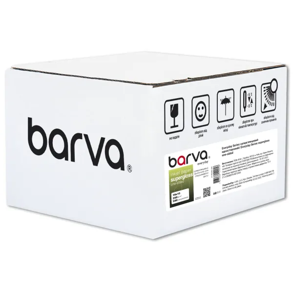 Фотопапір суперглянець 260 г/м2, 10x15 см, 500 арк Everyday Barva (IP-RE260-390)