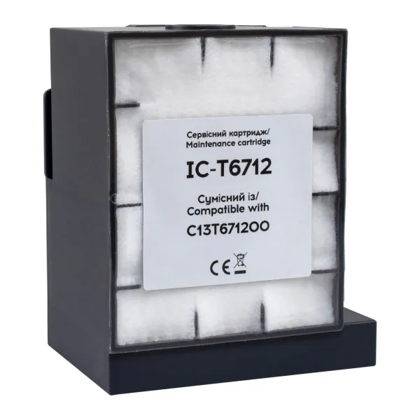 Контейнер сумісний для відпрацьованих чорнил Epson T6712/PXMB4/C13T671200 з чіпом Barva (IC-T6712) - Фото 2