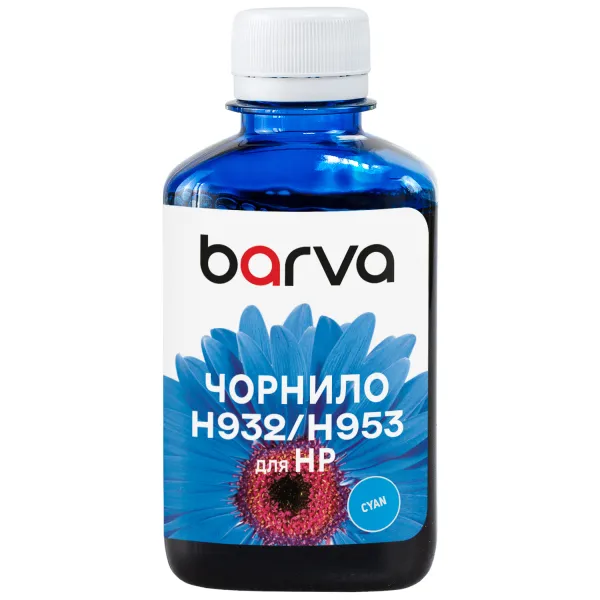 Чорнило для HP 933/951/953 спеціальне 180 мл, пігментне, блакитне Barva (H933-721) - Фото 1 
