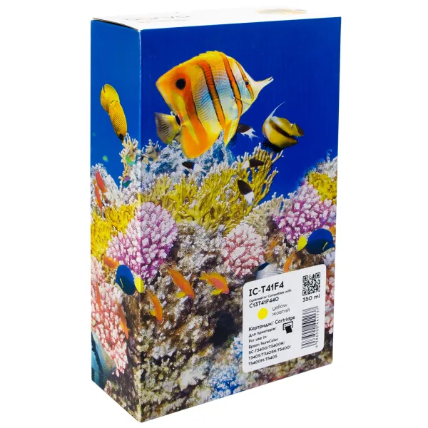 Картридж сумісний Epson T41F4 (C13T41F440) універсальна версія, 350 мл, жовтий Barva (IC-T41F4)