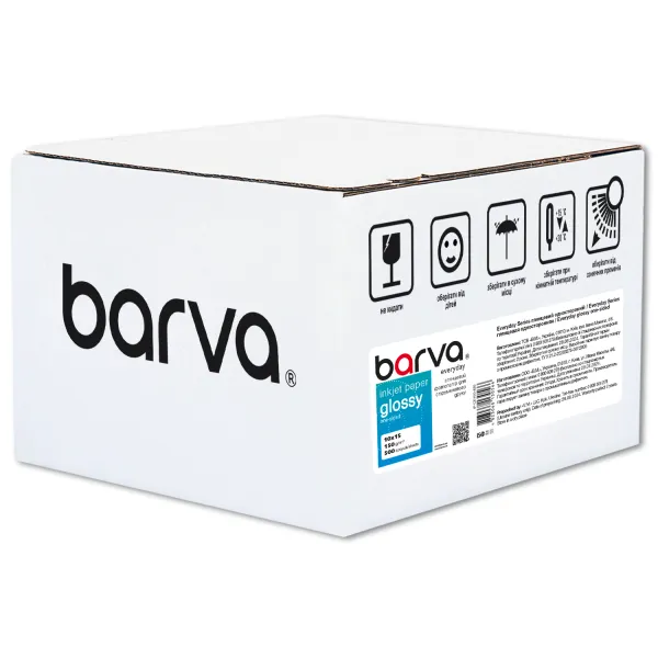 Фотобумага глянцевая 150 г/м2, 10x15 см, 500 л Everyday Barva (IP-CE150-420)