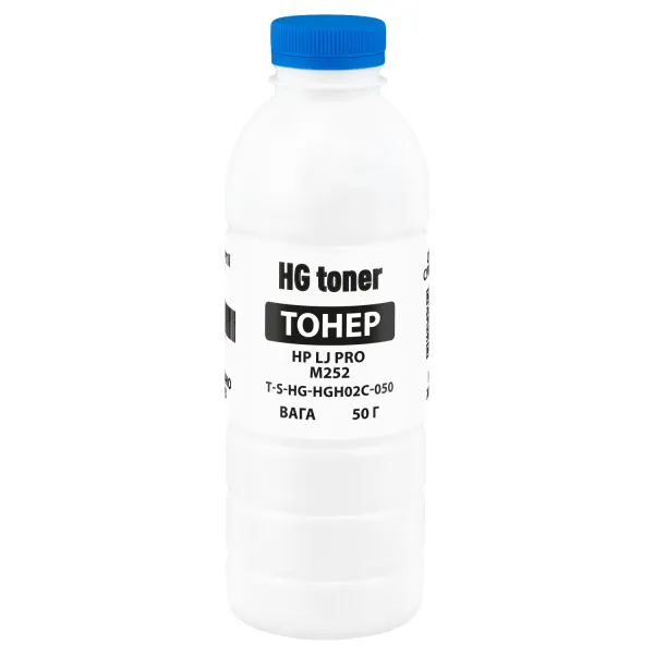 Тонер HP LJ Pro M252 флакон, 50 г, блакитний HG toner (TSM-HGH02C-050)